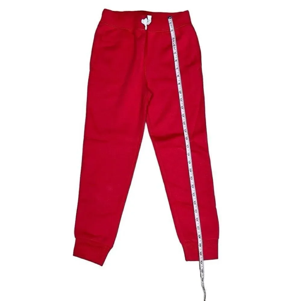 The Children's Place Fleece Jogger Pants Red Medium (7/8) NWT